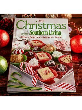 Southern Living Christmas 2011 Hardcover Holiday Cookbook Farmhouse Cottagecore